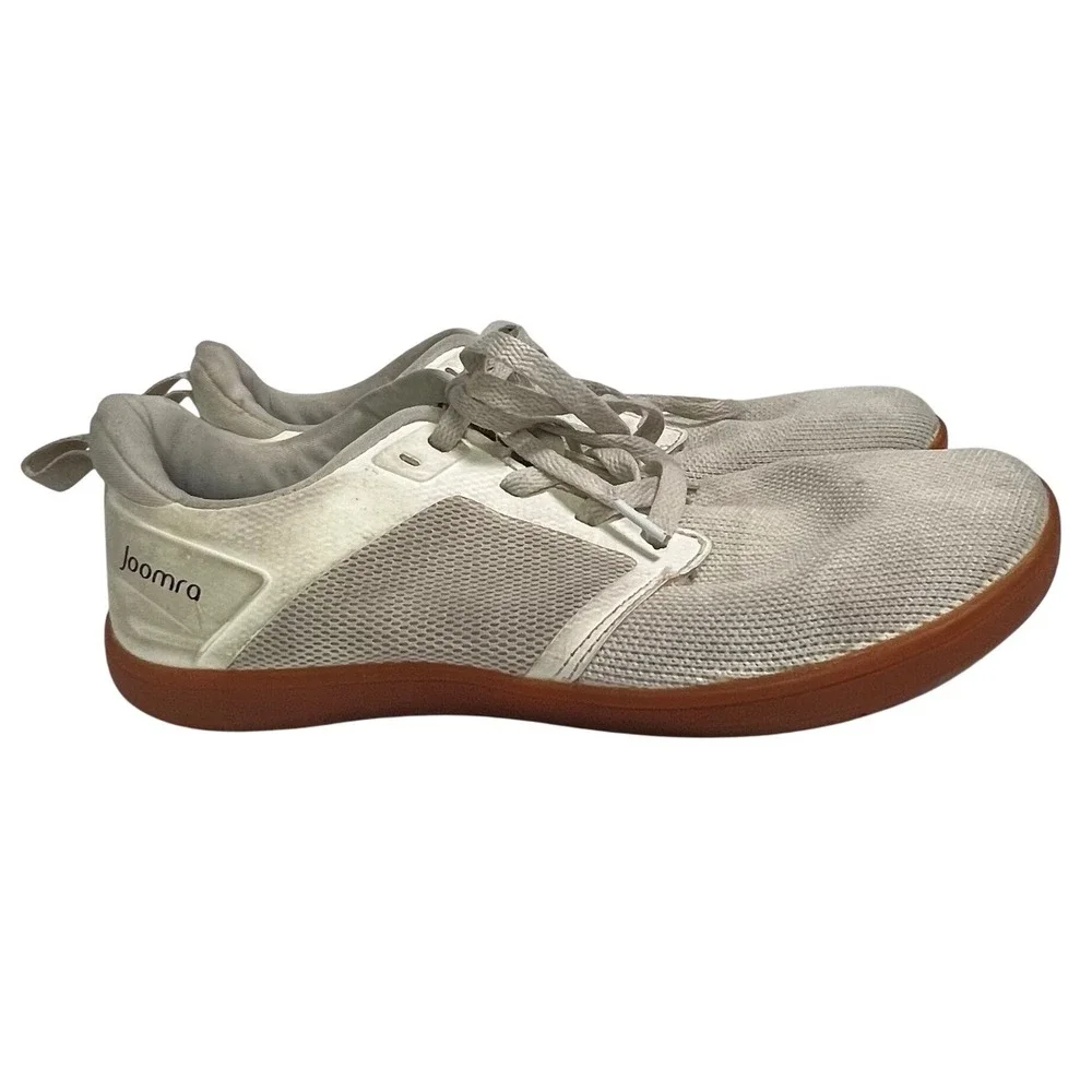 Joomra Minimalist Barefoot Shoes Womens 40 Gray Cream Zero Drop Wide Toe Box